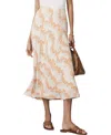Mint Velvet Print Midi Slip Skirt