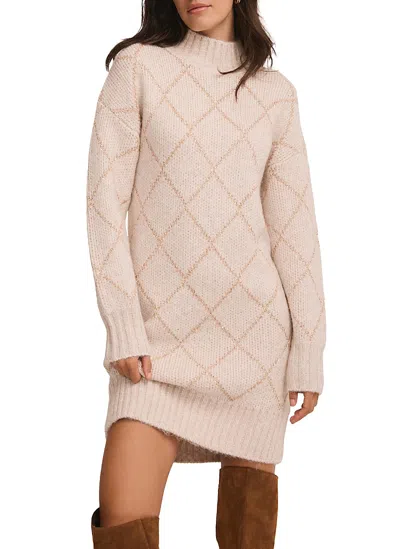 Mint Velvet Women's Sequin Knit Mini Dress In Neutral