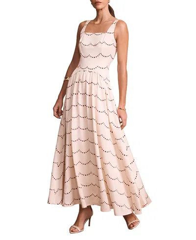 Mint Velvet Spot Print Midi Dress With Thin Straps In Multi