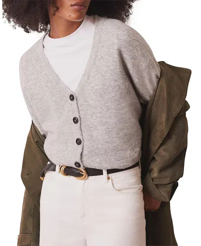 Mint Velvet Women's V-neck Knit Cardigan In Pink