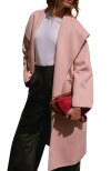 Mint Velvet Wool Blend Hand Finished Coat In Multi