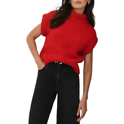 Mint Velvet Wool Blend Knit Top In Red