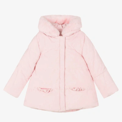 Mintini Baby Babies' Girls Pink Padded Hooded Coat