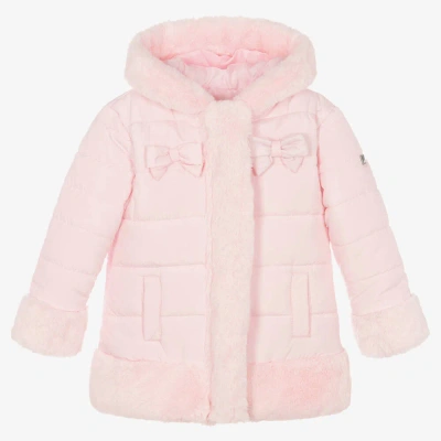 Mintini Baby Babies' Girls Pink Padded Hooded Coat