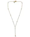 Minu Jewels Freshwater Pearl 18" Lariat Necklace In Gold