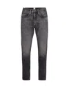 Minus One Jeans The One Jean Thunderstorm Black Clean In Gray