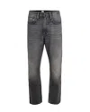 Minus One Jeans The One Jean Thunderstorm Black Clean In Gray