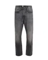 Minus One Jeans The One Jean Pewter Grey In Black