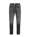 Minus One Jeans The One Jean Thunderstorm Black Clean In Gray