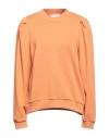 Minus Woman Sweatshirt Orange Size M Organic Cotton, Polyester In Orange