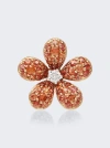 MIO HARUTAKA ORANGE SAPPHIRE FLOWER SINGLE EARRING