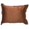 Mionè Brown Silk Pillowcase Cinnamon In Brown