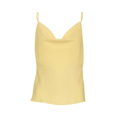 Mionè Women's Slip Blouse With Draped Detail -  Butter Yellow
