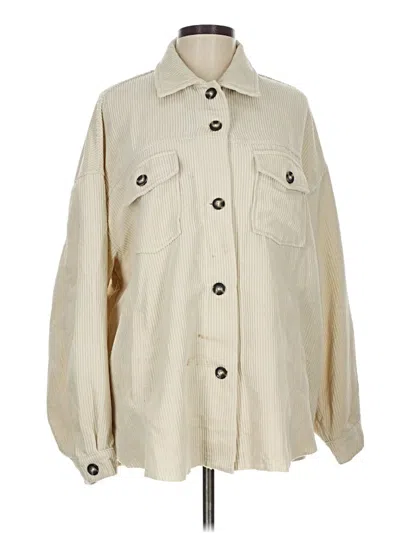 Pre-owned Miou Muse 3/4 Sleeve Blouse In Brown