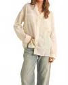 Miou Muse Basic Button Down Shirt In White In Neutral