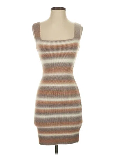 Pre-owned Miou Muse Casual Dress In Brown