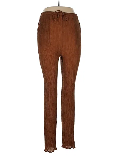 Pre-owned Miou Muse Casual Pants In Brown