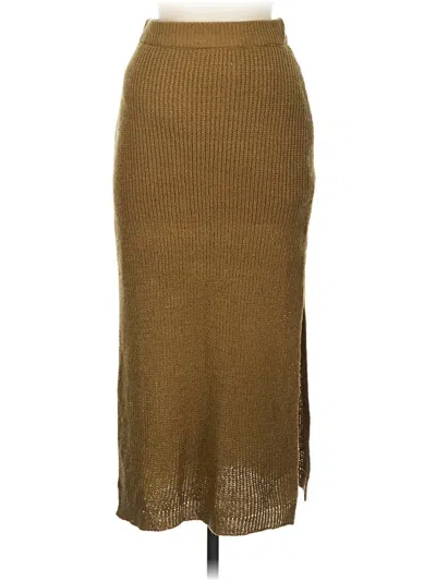 Pre-owned Miou Muse Casual Skirt In Brown