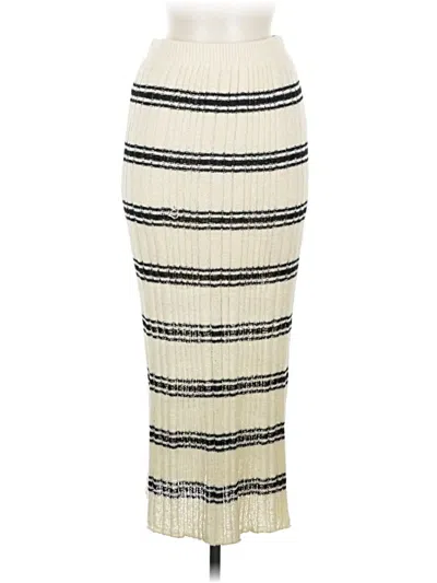 Pre-owned Miou Muse Casual Skirt In Ivory