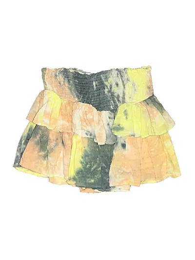 Pre-owned Miou Muse Casual Skirt In Yellow