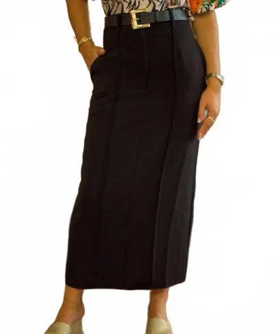 Miou Muse Classic Maxi Skirt In Black