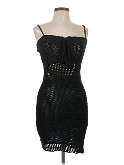 Pre-owned Miou Muse Cocktail Dress In Black