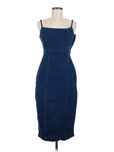 Pre-owned Miou Muse Cocktail Dress In Blue