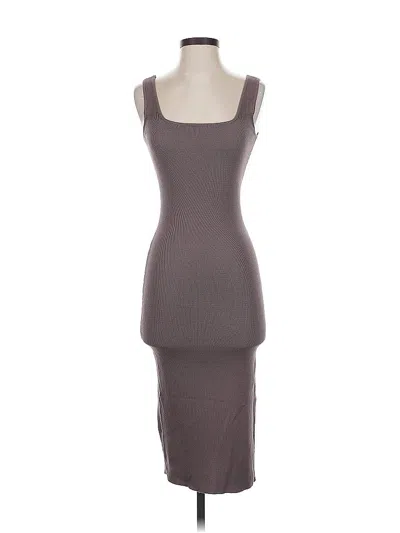 Pre-owned Miou Muse Cocktail Dress In Gray