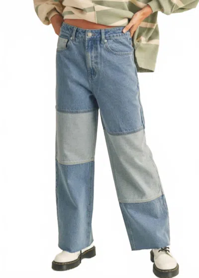 Miou Muse Copenhagen Jeans In Two-tone In Blue