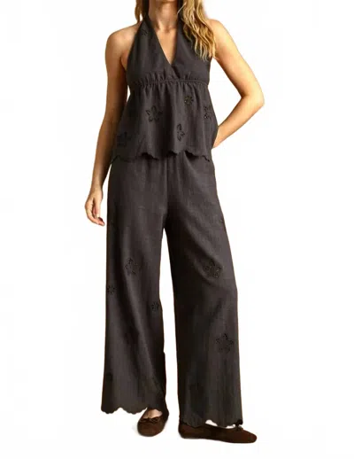 Miou Muse Desert Bloom Pants In Midnight In Multi