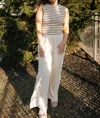 Miou Muse Elastic Waist Pants In Sand