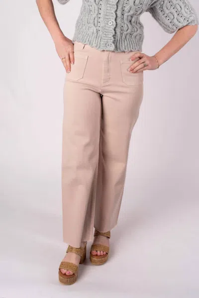 Miou Muse Ellie Wide Leg Jean In Light Pink