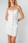 Miou Muse For The Girls Mini Dress In Ecru