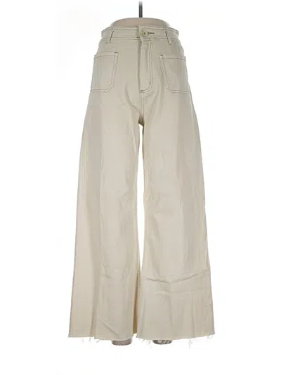 Pre-owned Miou Muse Jeans In White