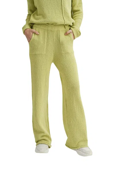 Miou Muse Just Sweater Pants In Lemon Grass In Multi