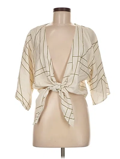 Pre-owned Miou Muse Kimono In White