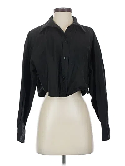 Pre-owned Miou Muse Long Sleeve Blouse In Black