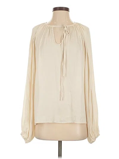Miou Muse Long Sleeve Blouse In Ivory