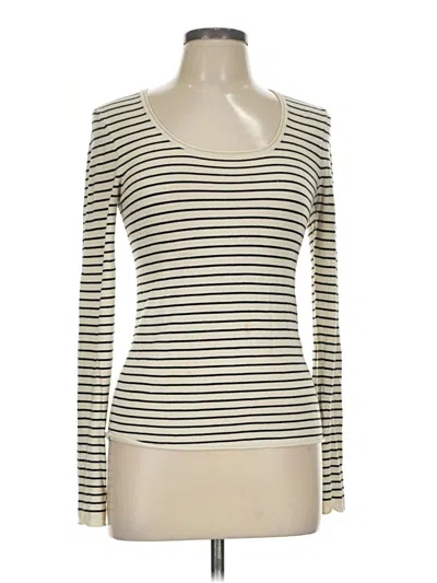 Pre-owned Miou Muse Long Sleeve T-shirt In Ivory
