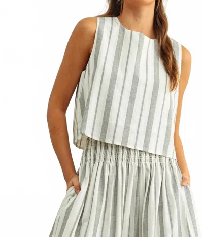 Miou Muse Market Day Top In Black Oatmeal In Multi