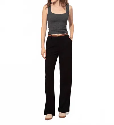 Miou Muse Naya Tank Top In Stone In Black