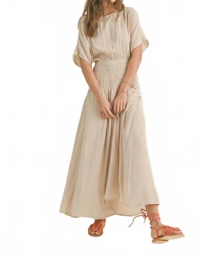 Miou Muse New Neutral-day Dress In Tan