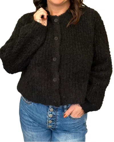 Miou Muse Out Of My Mind For This Cardigan In Taupe In Black