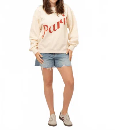 Miou Muse Paris Oversized Sweatshirt In Beige In Neutral