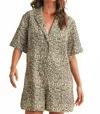 Miou Muse Playing For Keeps Romper In Leopard Print In Black
