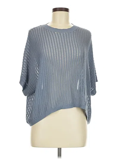 Pre-owned Miou Muse Poncho In Blue
