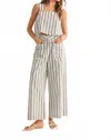 Miou Muse Port Stripe Tank Top In Multi In White
