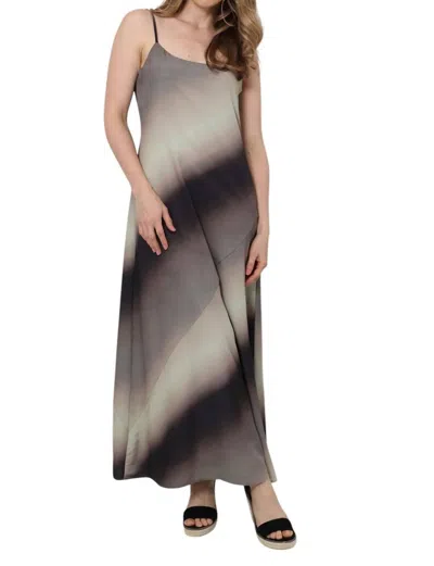 Miou Muse Print Maxi Dress In Grey