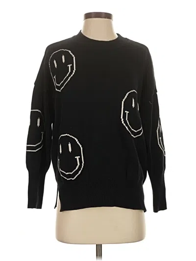 Pre-owned Miou Muse Pullover Sweater In Black