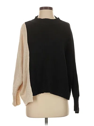 Pre-owned Miou Muse Pullover Sweater In Black